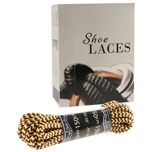 Shoe-String EECO Laces 150cm Hiking Brown/Beige (10 prs)