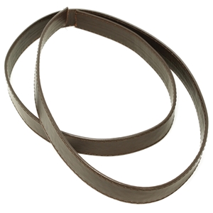 Flat 20mm Leather Shoulder Strapping. Dark Brown (per metre)