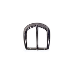 Solid Brass Buckle 40mm with Nickel Finish & Rounded Shape