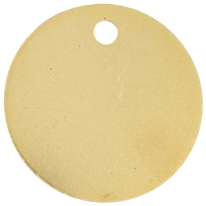Gilt Plated Pet Discs 19mm 3/4 Inch