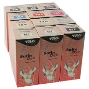 TRG Satin Shoe Dye Assorted Pack Of 12. Inc. Free Poster