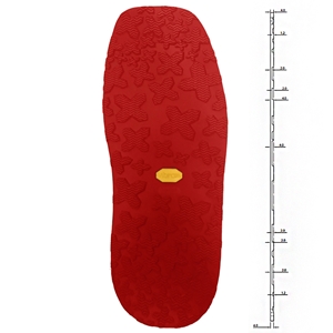Vibram 1442 Friedrich Unit Red, Size 42-44 Length 12 Inch / 307mm