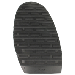 Brick Design Stick On Soles 3.0mm Size 2 Ladies Black