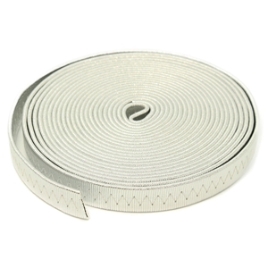 Elastic Strapping 15mm Silver, Per Metre