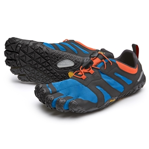 Vibram FiveFingers V-Trail 2.0 Gents Size 39 UK 6 Blue-Orange/Black