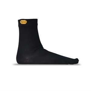 Vibram Five Toe Socks Wool Blend Crew Size 38-41 UK 5-7 Black