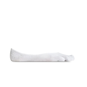 Vibram Five Toe Socks Ghost Medium Size 38-41 UK 5-7 White