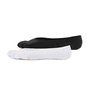 Vibram Five Toe Socks Ghost Twin Pack Size 42-45 UK 8-10.5. 1 x Black,1 x White