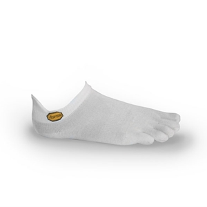 Vibram Five Toe Socks Athletic No Show Size 46+ UK 11+ White