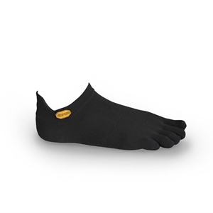Vibram Five Toe Socks Athletic No Show Size 42-45 UK 8-10.5 Black