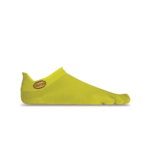 Vibram Five Toe Socks Athletic No Show Size 42-45 UK 8-10.5 Yellow