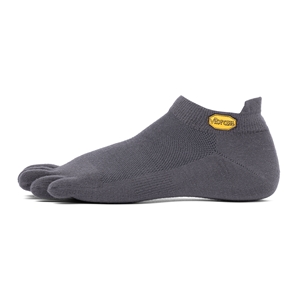 Vibram Five Toe Socks Athletic Pro No Show Size 42-45 UK 8-10.5 Dark Grey