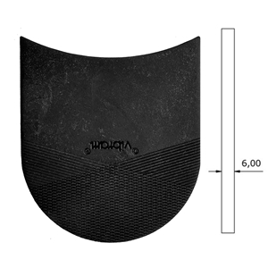 Vibram Top 6mm Heels 166 2 3/4 - Black