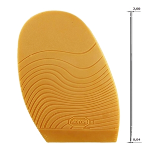 Vibram Leisure Stick on Soles - 2.0mm Gents Extra Large Amber
