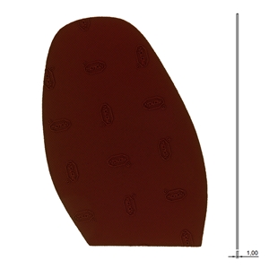 Vibram Easy Way Stick On Soles 1.0mm Ladies Dark Brown (18)