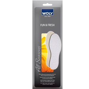 Woly Fun & Fresh Insoles Ladies Size 3. Clearance Offer 50% Off Trade, Whilst Stocks Last