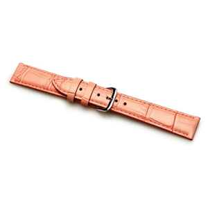 Birch Watchstraps Deluxe Range Padded Crocodile  Pink 12mm H