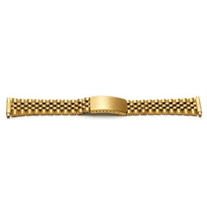 Centre Clasp Watch Bracelet Gold Colour 16-22mm. Code S
