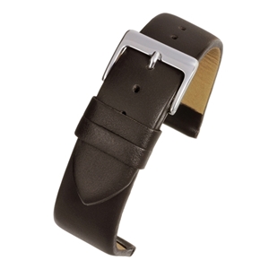 Brown Leather Calf Watch Strap 12mm Extra Long
