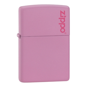 Zippo Pink Matte Lighter With Zippo Logo