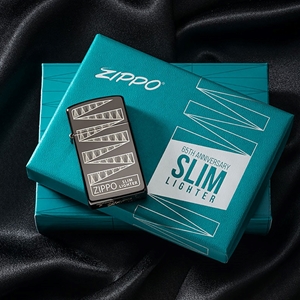 Zippo Lighter Slim 65th Anniversary Collectible