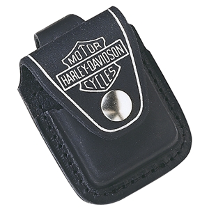 Zippo Harley-Davidson Black Leather Lighter Pouch HDPBK