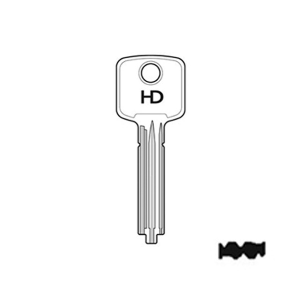 HD X7 DIMPLE KEY BLANK BRISANT ULTION 7 