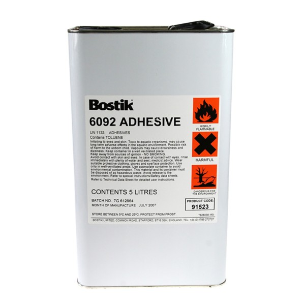 Bostik 6092 Neoprene Adhesive - 5 Litre Can