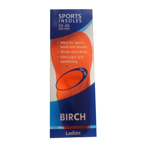 BIRCH Sports EVA Insole Ladies Size 35-40