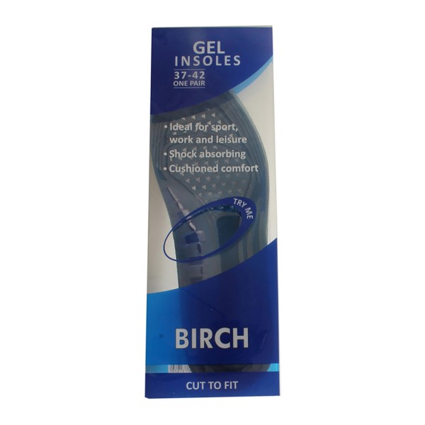 BIRCH Gel Insoles Size 37-42