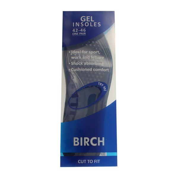 BIRCH Gel Insoles Size 42-46