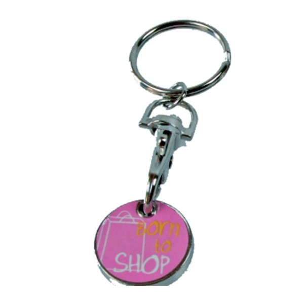 Key Rings Shooping Shopping Trolley Key Ring Born to Shop Design
