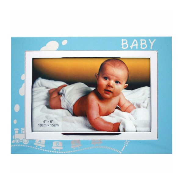 6x4 Inch Blue Baby Picture Frame CLEARANCE ITEM