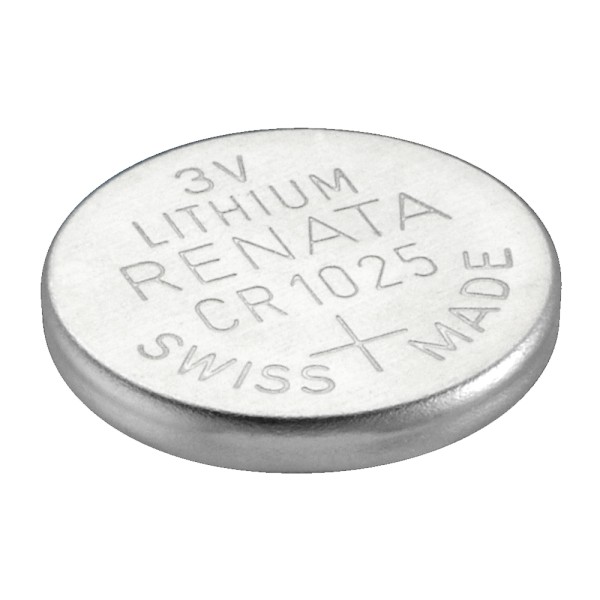 Renata Watch Batteries CR1025 Lithium, 3V