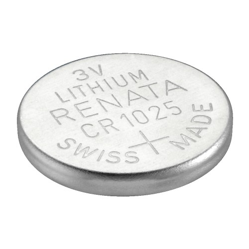 Renata Watch Batteries CR1025 Lithium, 3V