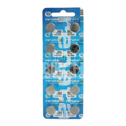 Renata Multipack Batteries 303 Silver Oxide, Low Drain 1.55V