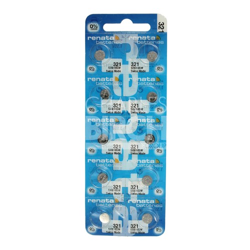 Renata Multipack Batteries 321 Silver Oxide, Low Drain 1.55V