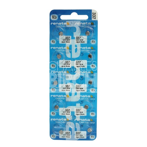 Renata Multipack Batteries 337 Silver Oxide, Low Drain 1.55V