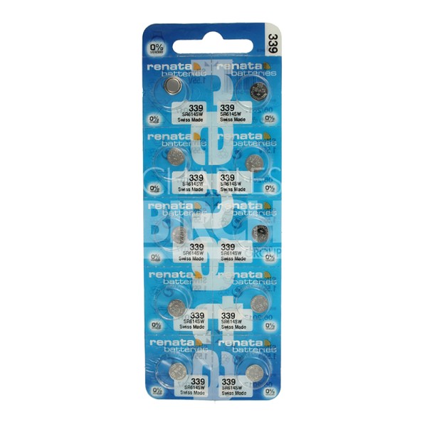 Renata Multipack Batteries 339 Silver Oxide, Low Drain 1.55V