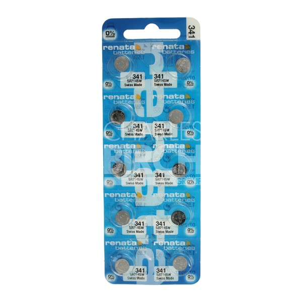 Renata Multipack Batteries 341 Silver Oxide, Low Drain 1.55V
