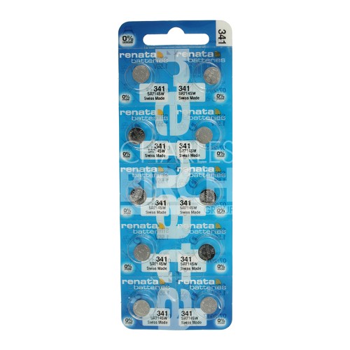 Renata Multipack Batteries 341 Silver Oxide, Low Drain 1.55V