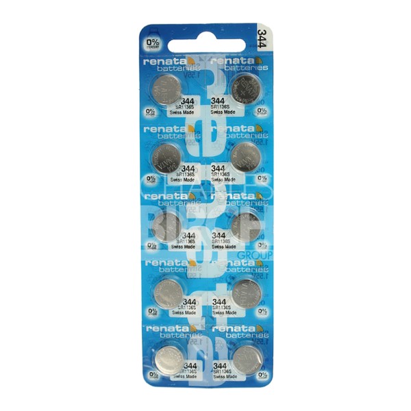 Renata Multipack Batteries 344 Silver Oxide, Low Drain 1.55V