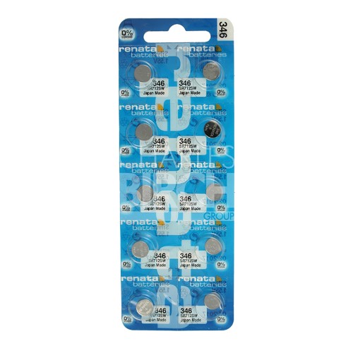 Renata Multipack Batteries 346 Silver Oxide, Low Drain 1.55V