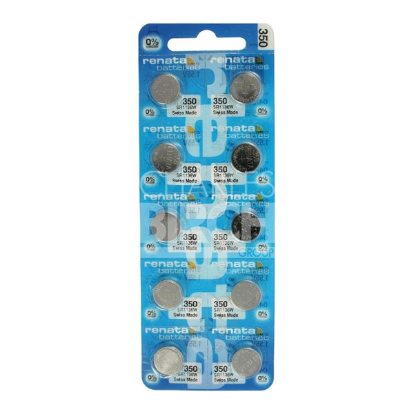 Renata Multipack Batteries 350 Silver Oxide, High Drain 1.55V