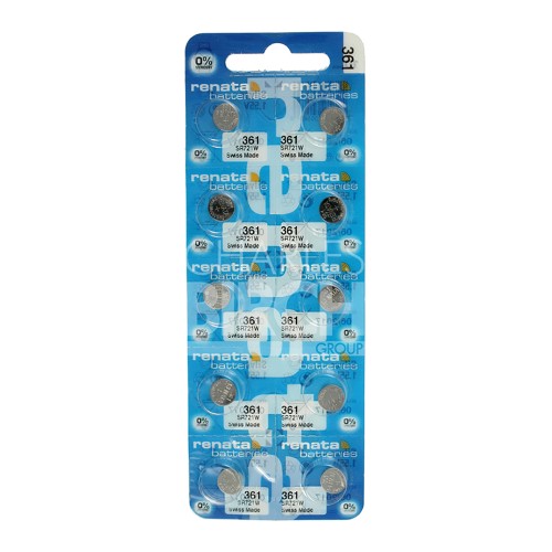 Renata Multipack Batteries 361 Silver Oxide, High Drain 1.55V