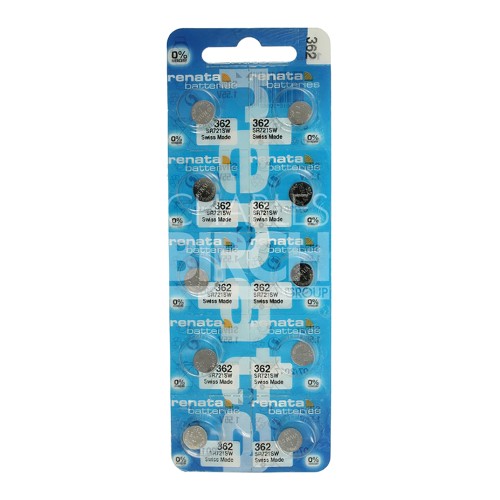 Renata Multipack Batteries 362 Silver Oxide, Low Drain 1.55V