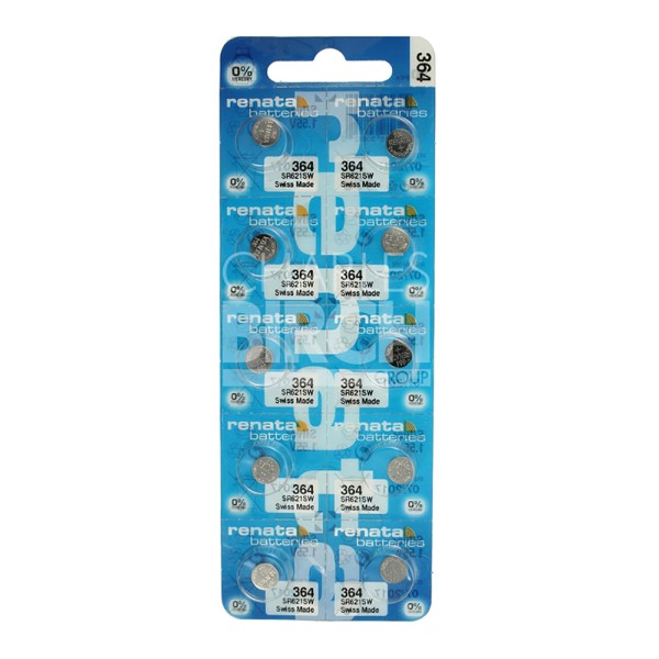 Renata Multipack Batteries 364 Silver Oxide, Low Drain 1.55V