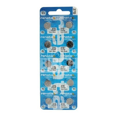 Renata Multipack Batteries 370 Silver Oxide, High Drain 1.55V