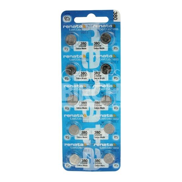 Renata Multipack Batteries 380 Silver Oxide, Low Drain 1.55V