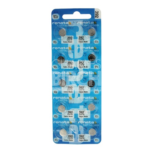 Renata Multipack Batteries 392 Silver Oxide, High Drain 1.55V